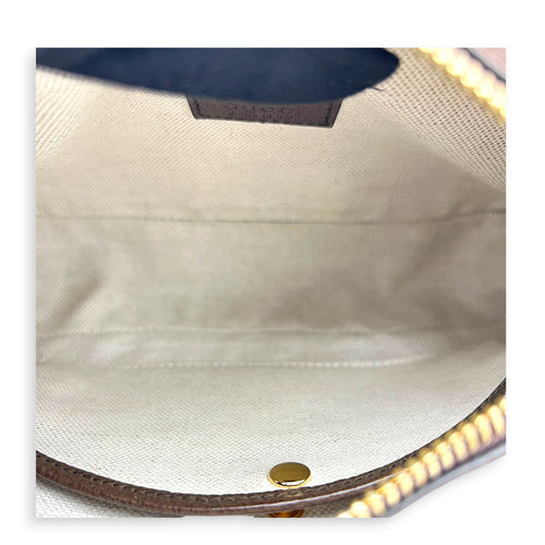 GG Jumbo Camera Shoulder Bag Brown in Canvas, Gold hardware