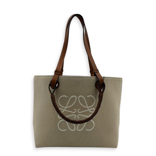 Anagram Tote Bag White in Canvas