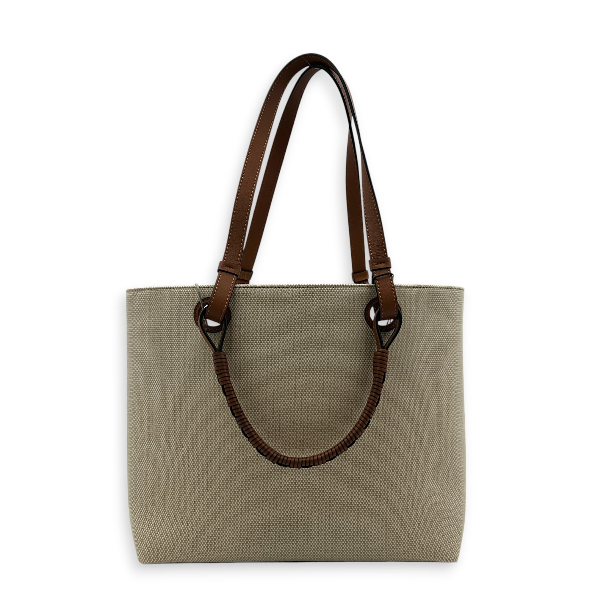Anagram Tote Bag White in Canvas