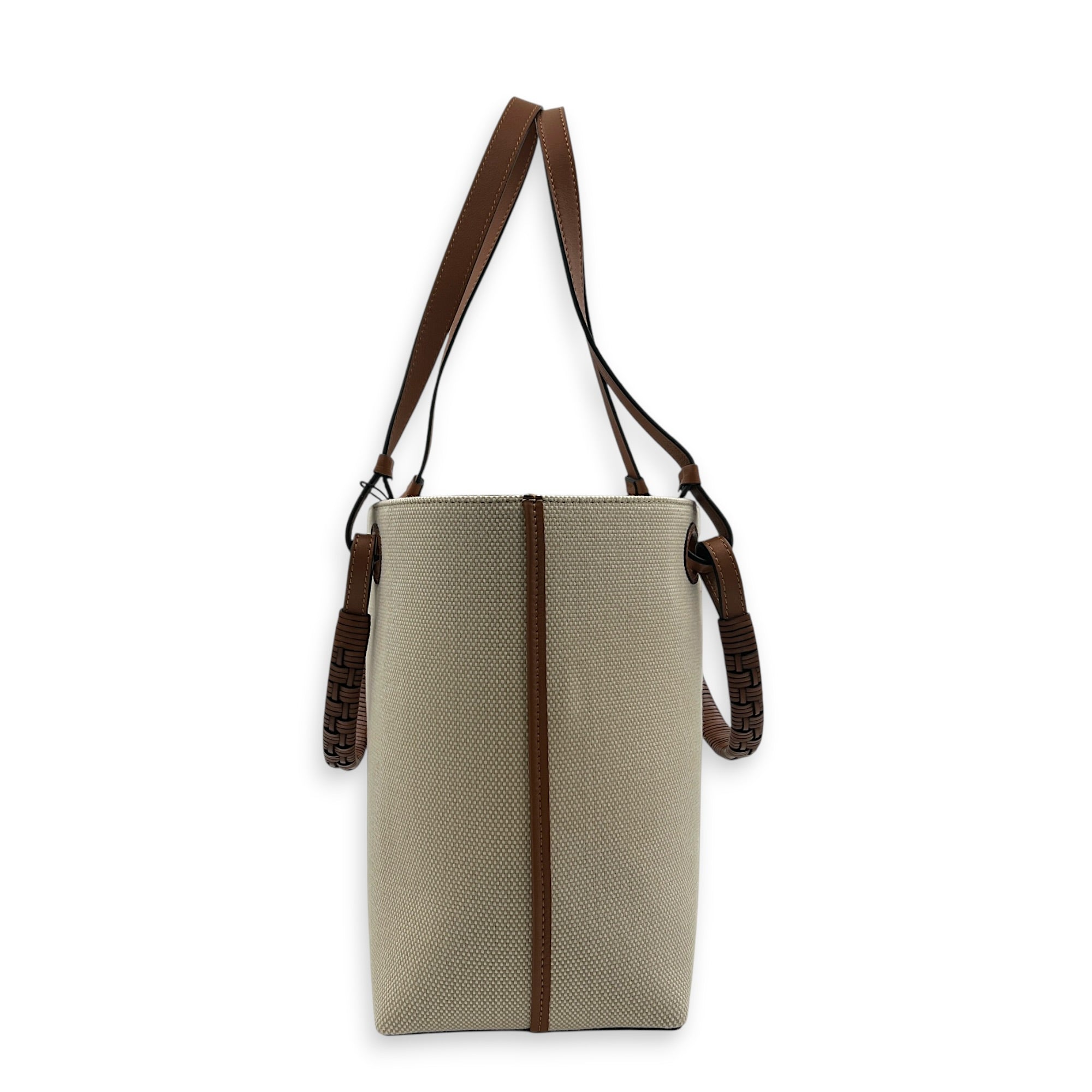 Anagram Tote Bag White in Canvas