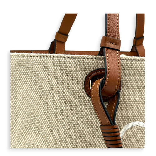 Anagram Tote Bag White in Canvas