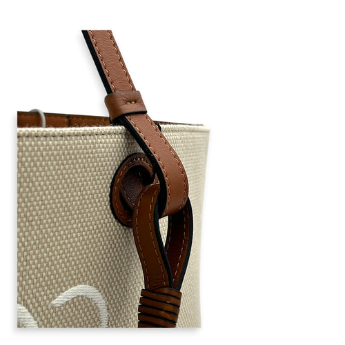 Anagram Tote Bag White in Canvas
