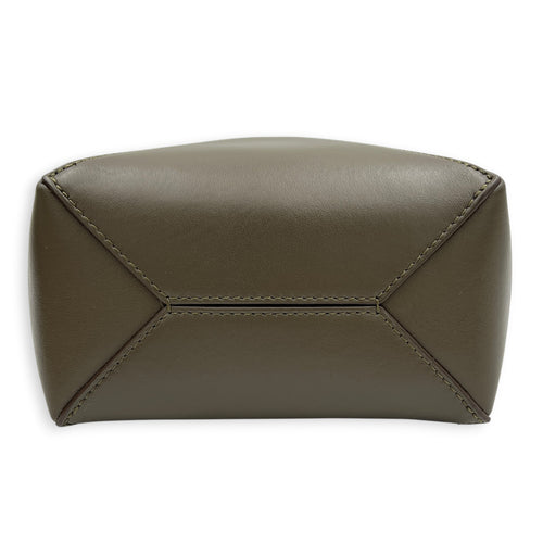 Puzzle Fold Tote Bag Mini Green in Calfskin, Gold hardware