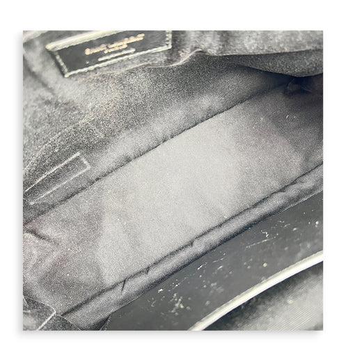 Niki Shoulder Bag Black in Calfskin, Ruthenium hardware