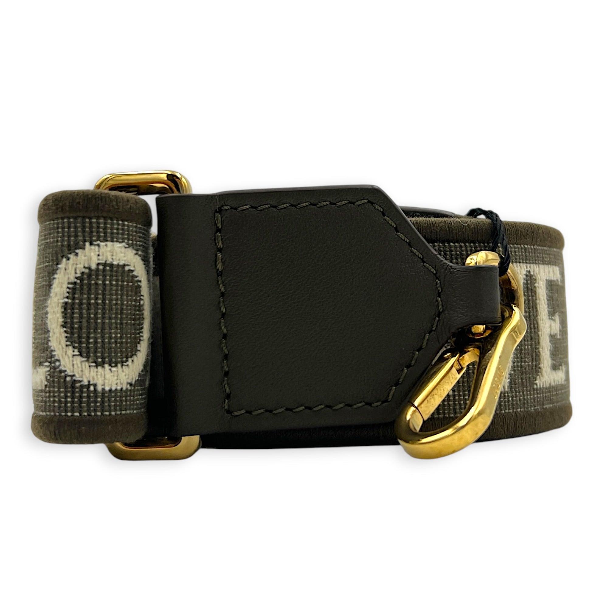 Anagram Green Strap in Jacquard, Gold hardware