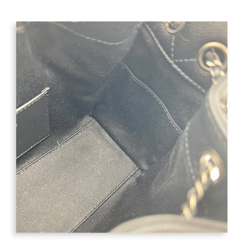 C25 Hobo Black Shoulder Bag in Caviar Leather, Ruthenium hardware