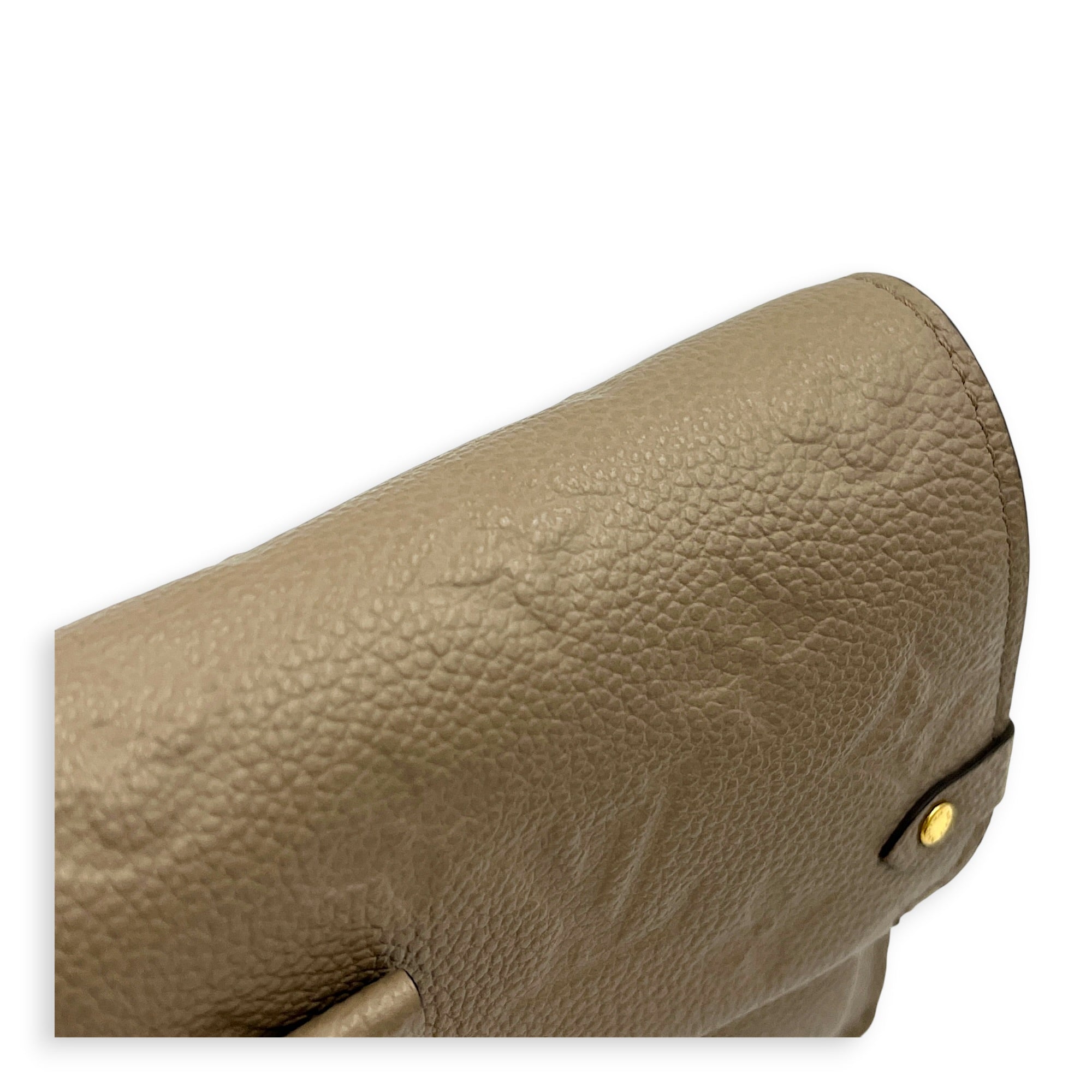 Vavin Wallet On Chain Beige in Empreinte Leather, Gold hardware