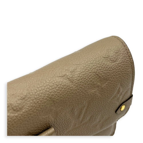 Vavin Wallet On Chain Beige in Empreinte Leather, Gold hardware