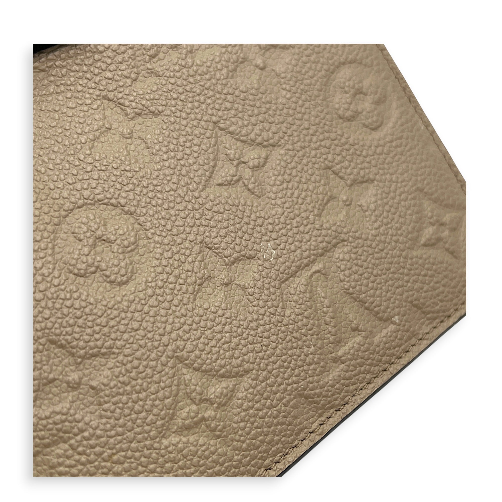 Vavin Wallet On Chain Beige in Empreinte Leather, Gold hardware