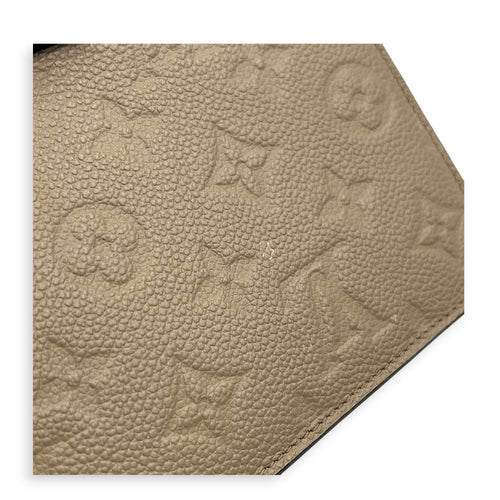 Vavin Wallet On Chain Beige in Empreinte Leather, Gold hardware