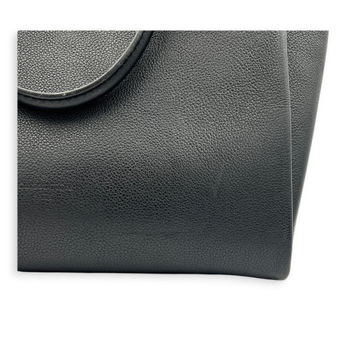 Lock Me Tote Bag Black in Calfskin, Gold hardware