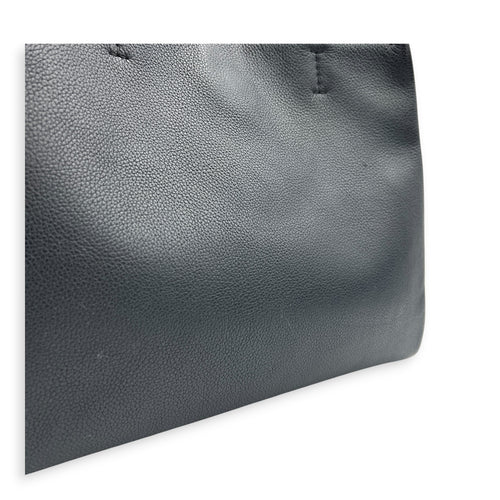 Lock Me Tote Bag Black in Calfskin, Gold hardware