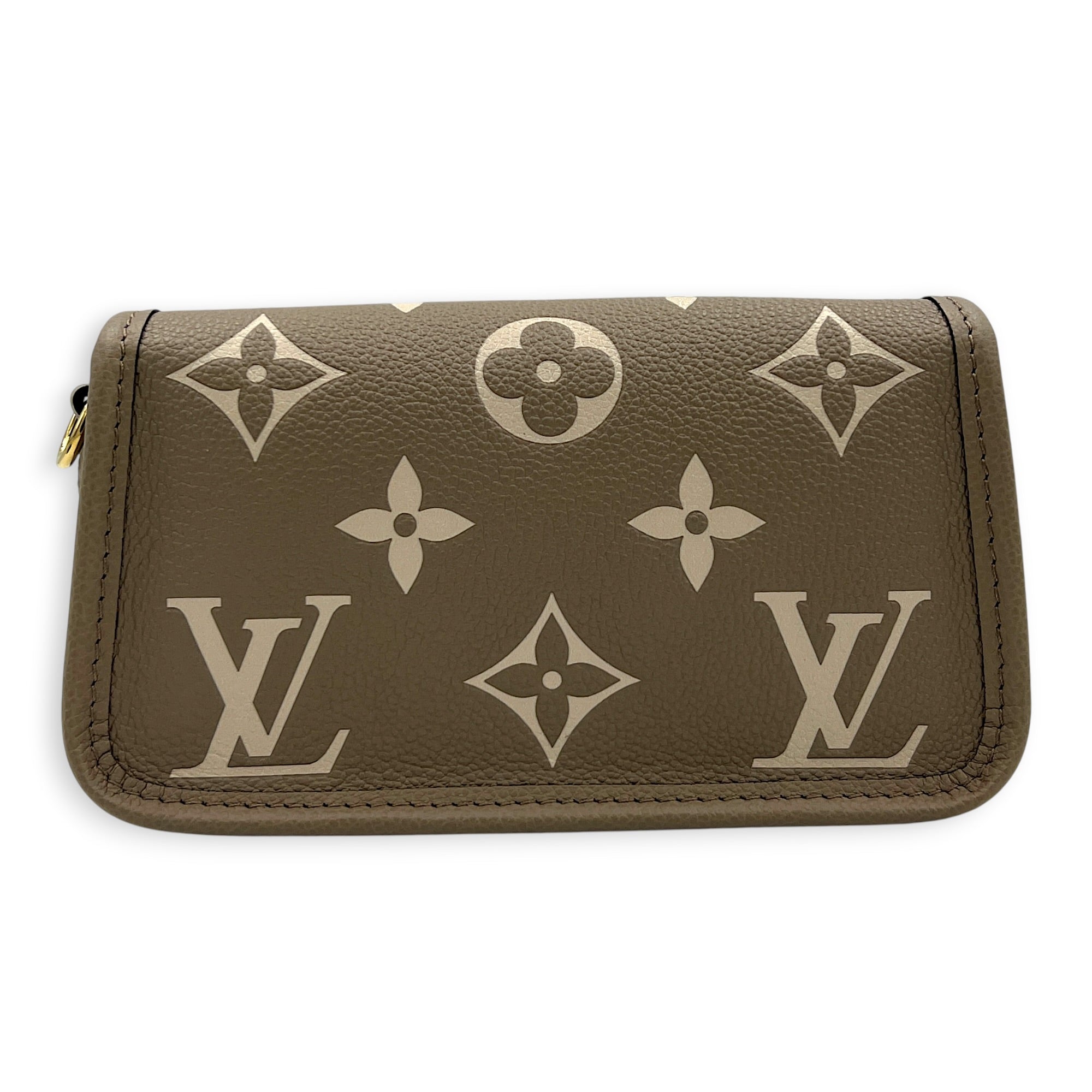 Diane Nano Beige Shoulder Bag in Empreinte Leather, Gold hardware