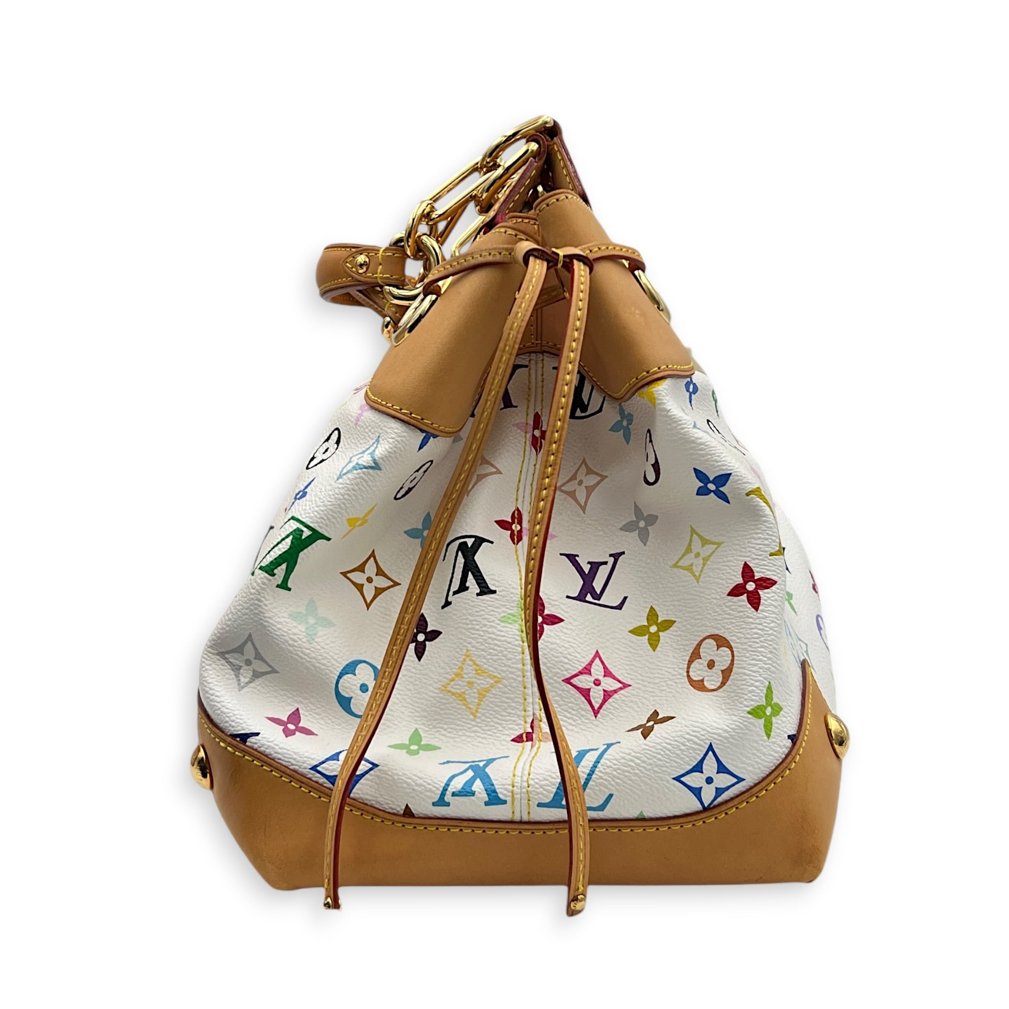 Ursula Shoulder Bag Multi-colour in Monogram Coated Canvas, Gold hardware