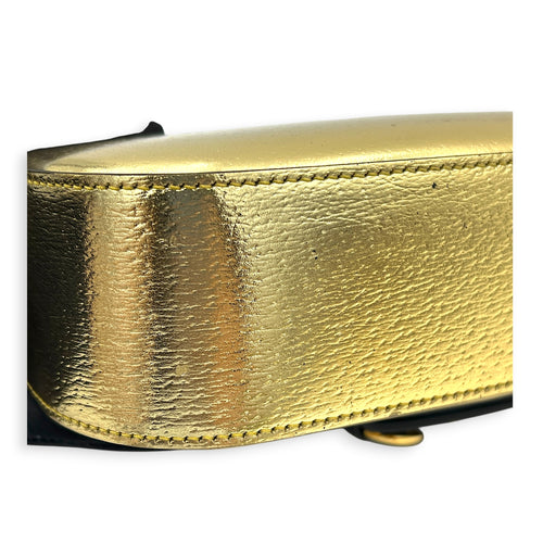 Horsebit 1955 Shoulder Bag Gold in Calfskin, Gold hardware