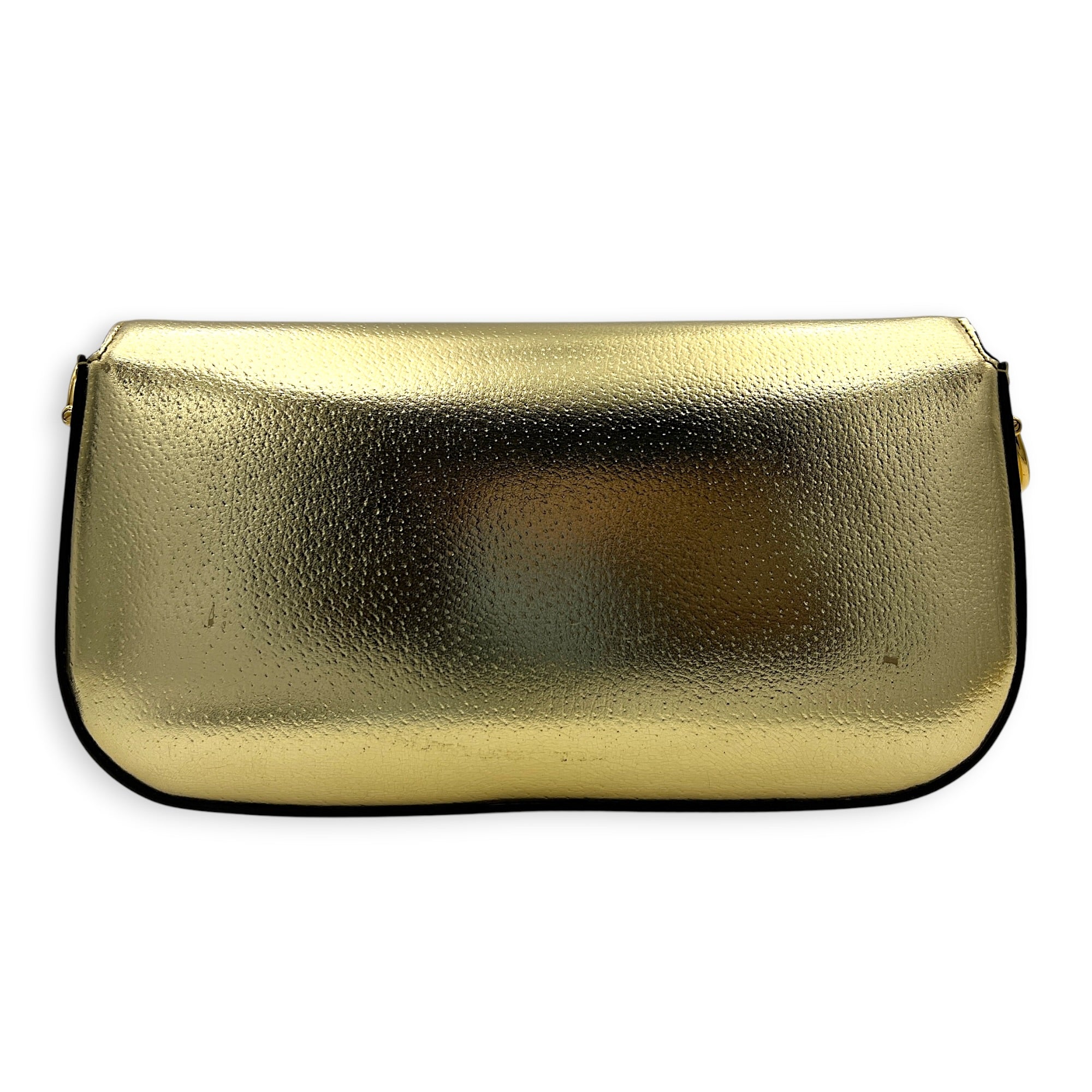 Horsebit 1955 Shoulder Bag Gold in Calfskin, Gold hardware