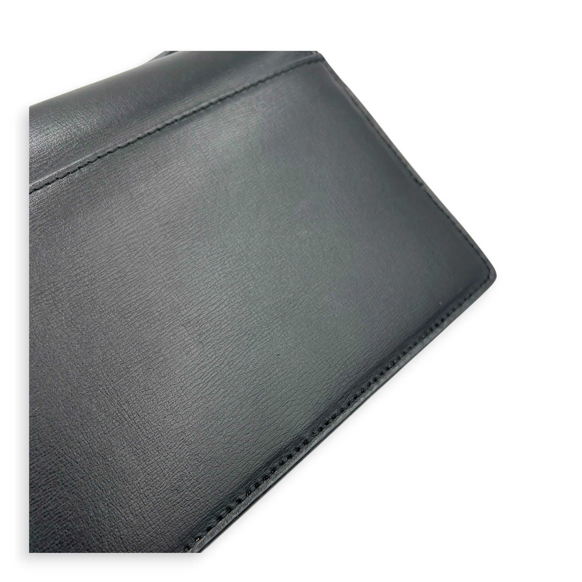 Sunset Wallet On Chain Black in Calfskin, Gold hardware