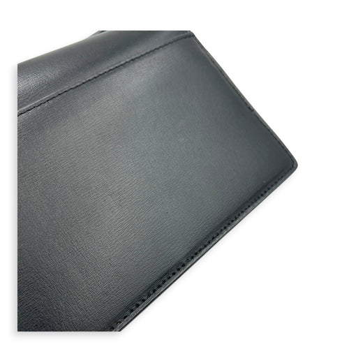 Sunset Wallet On Chain Black in Calfskin, Gold hardware