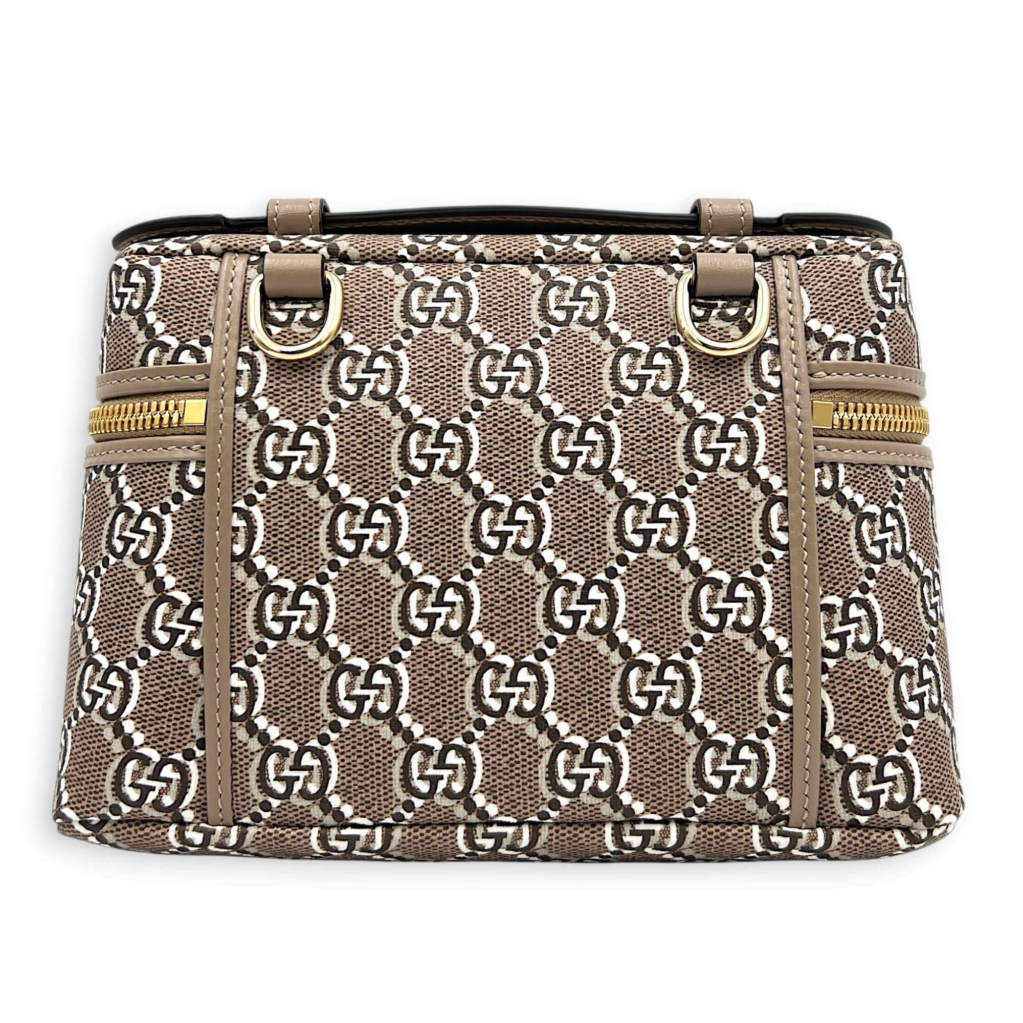 Shadow Multi-colour Vanity Bag in Coated Canvas, Gold hardware