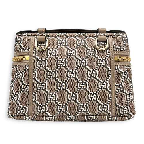 Shadow Multi-colour Vanity Bag in Coated Canvas, Gold hardware