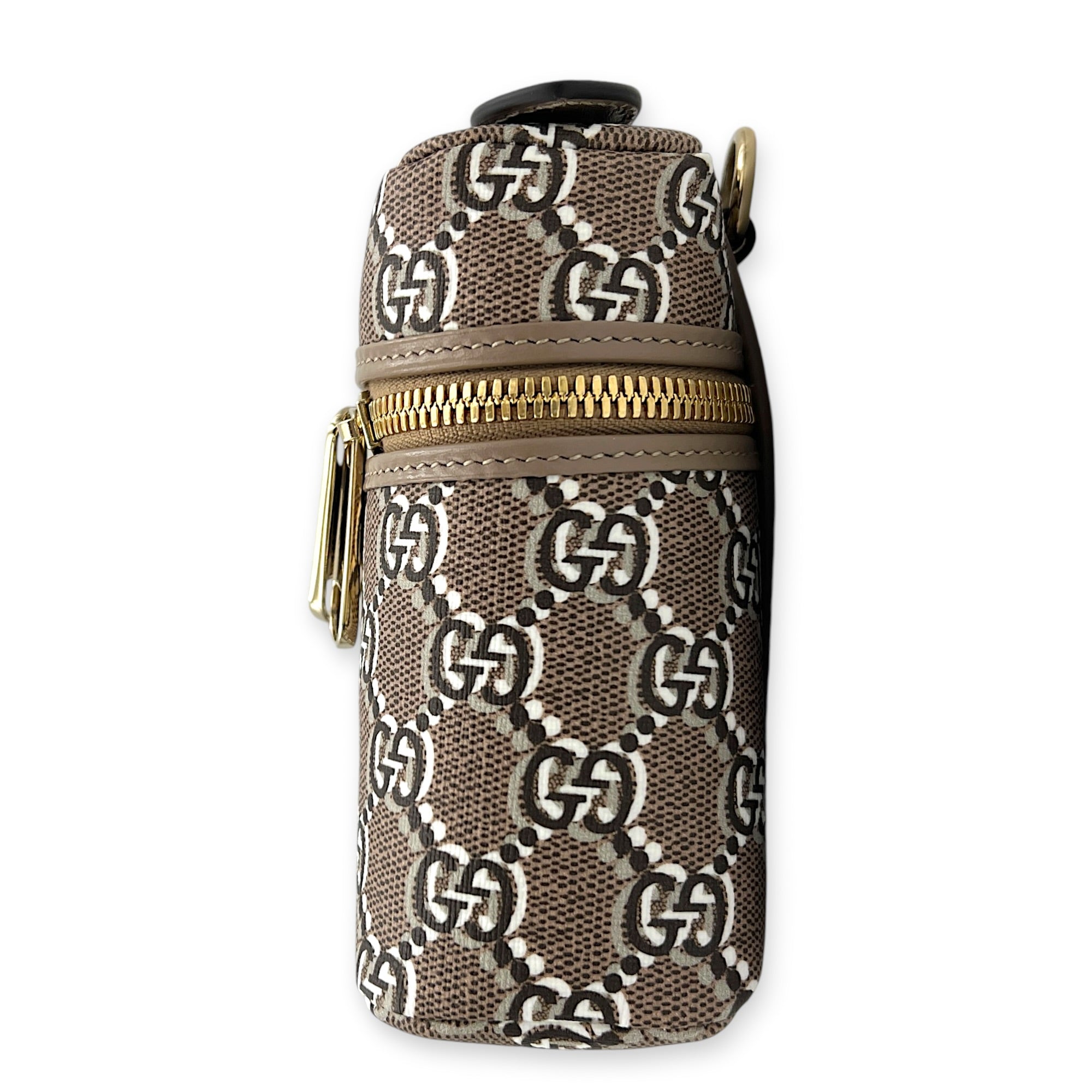 Shadow Multi-colour Vanity Bag in Coated Canvas, Gold hardware