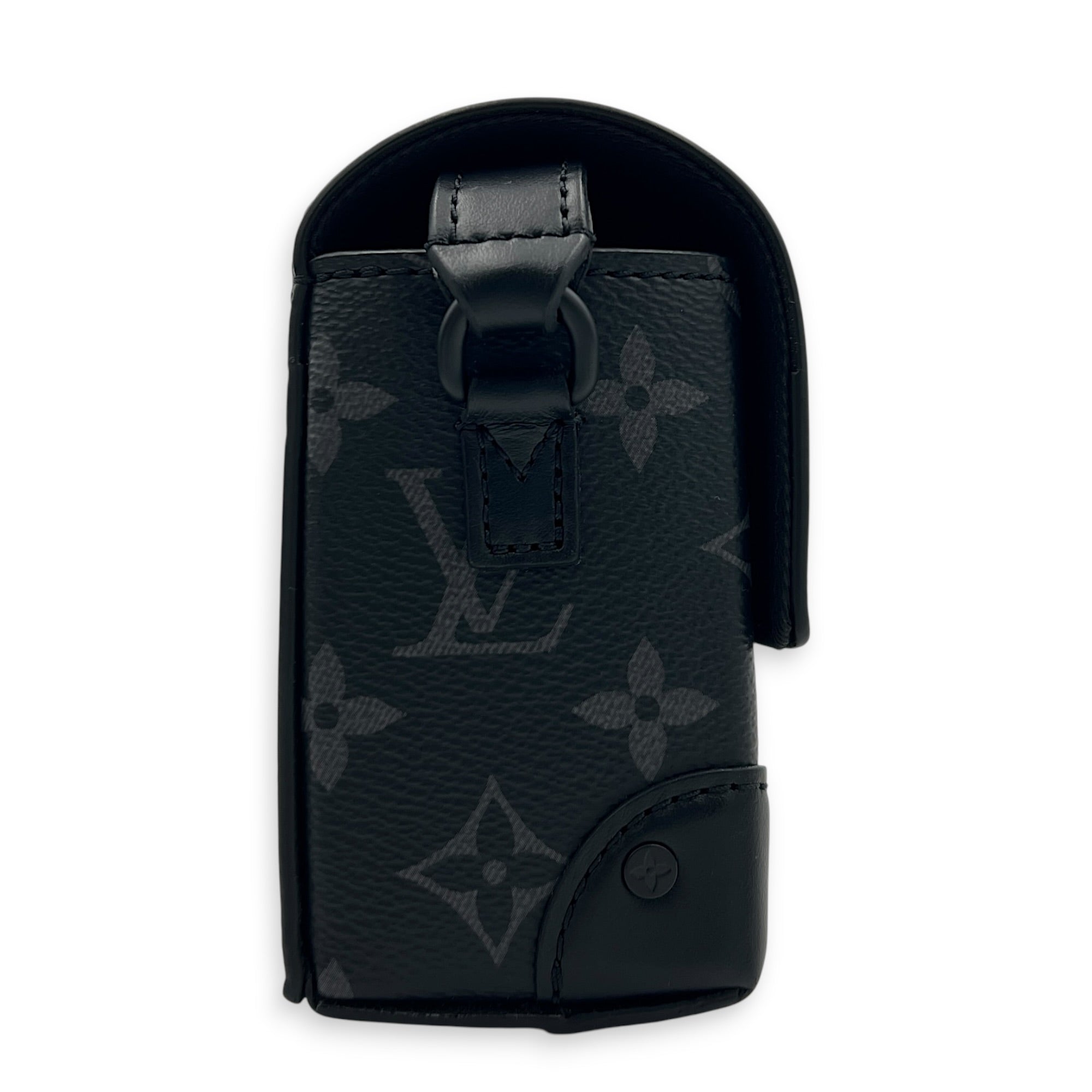 Steamer Crossbody Bag Monogram Eclipse in Monogram Coated Canvas, Gunmetal hardware