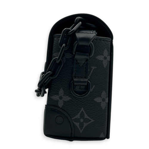 Steamer Crossbody Bag Monogram Eclipse in Monogram Coated Canvas, Gunmetal hardware