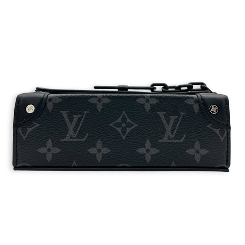 Steamer Crossbody Bag Monogram Eclipse in Monogram Coated Canvas, Gunmetal hardware