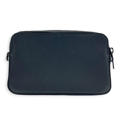 Alpha Wearable Wallet  Crossbody Bag Black in Taurillon Leather, Black hardware