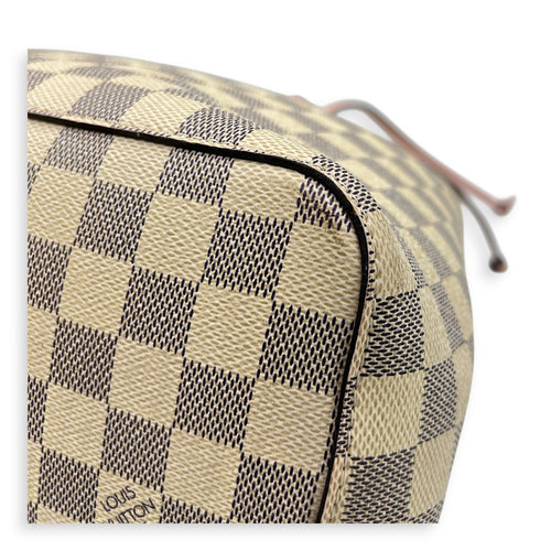 NeoNoe MM Azur Bucket Bag in Coated Canvas, Gold hardware