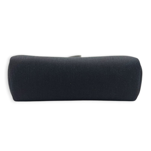 Herbag 31 Black Top Handle Bag in Canvas, Palladium hardware