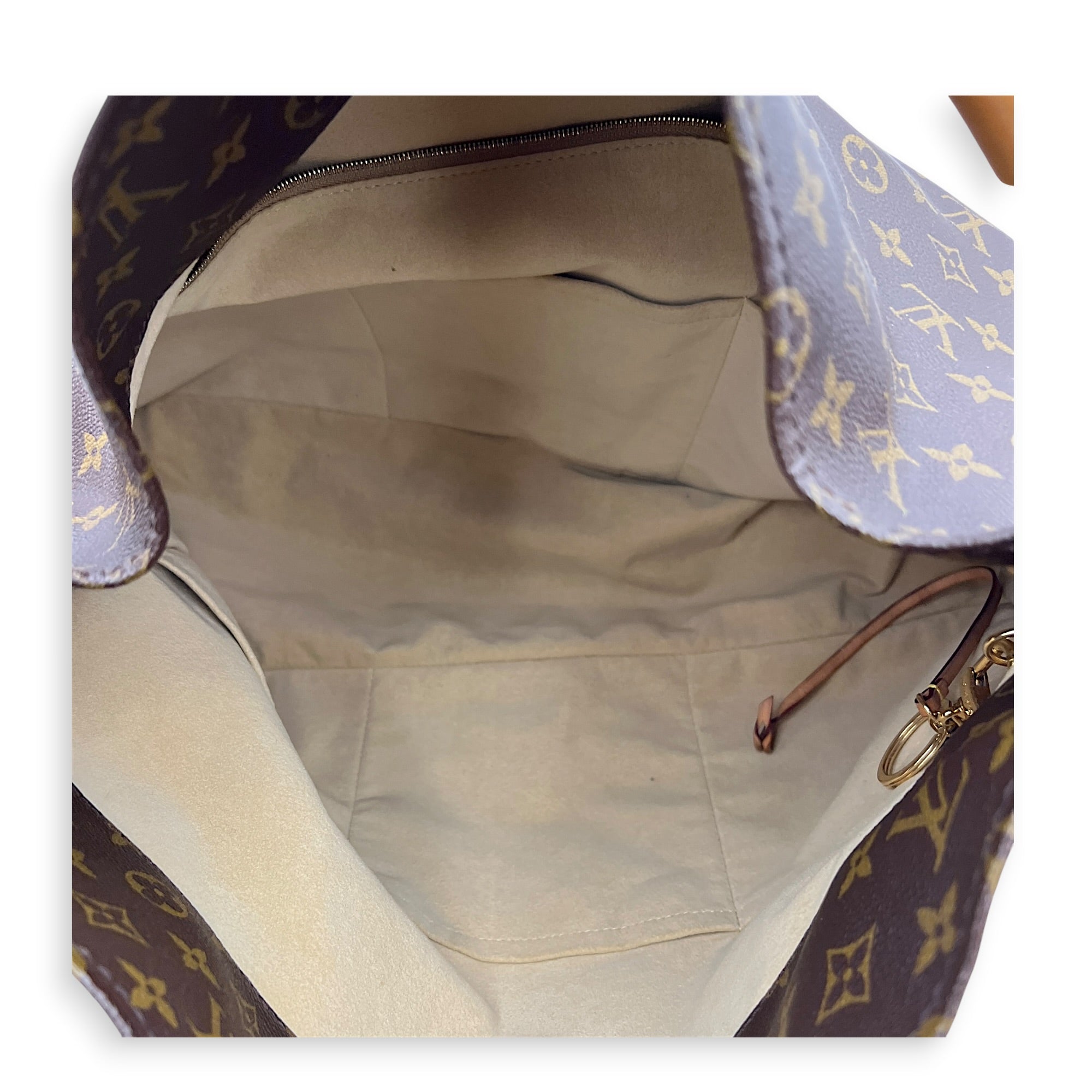 Artsy Shoulder Bag GM Brown in Monogram Coated Canvas, Gold hardware