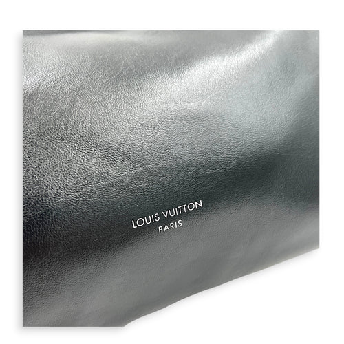 Carryall East West Shoulder Bag Noir in Calfskin, Silver hardware