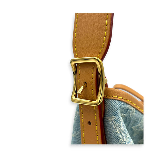 Carryall Tote Bag PM Denim Blue in Denim, Gold hardware