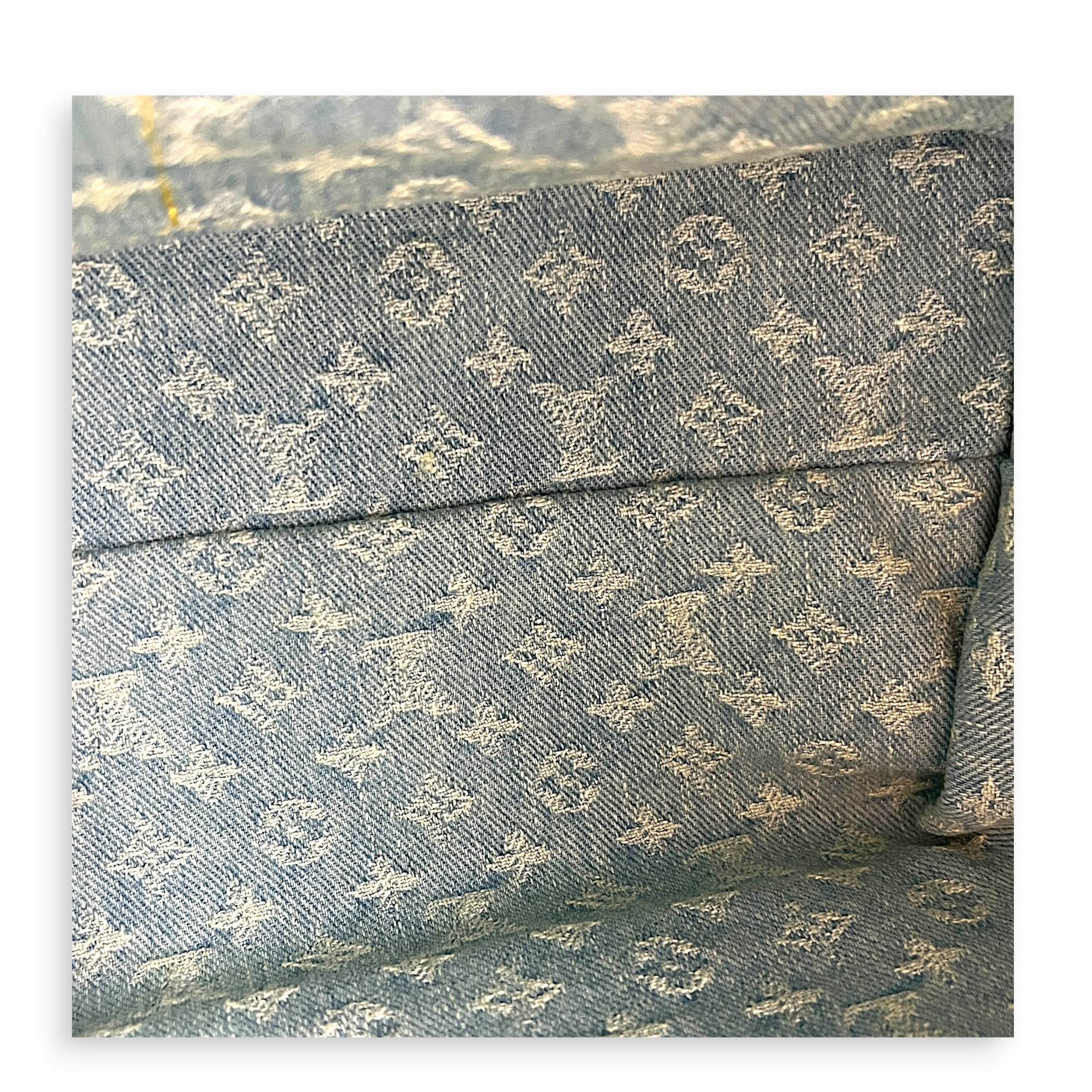 Carryall Tote Bag PM Denim Blue in Denim, Gold hardware