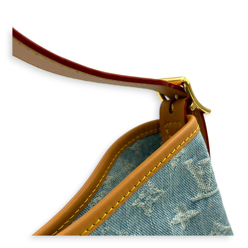 Carryall Tote Bag PM Denim Blue in Denim, Gold hardware