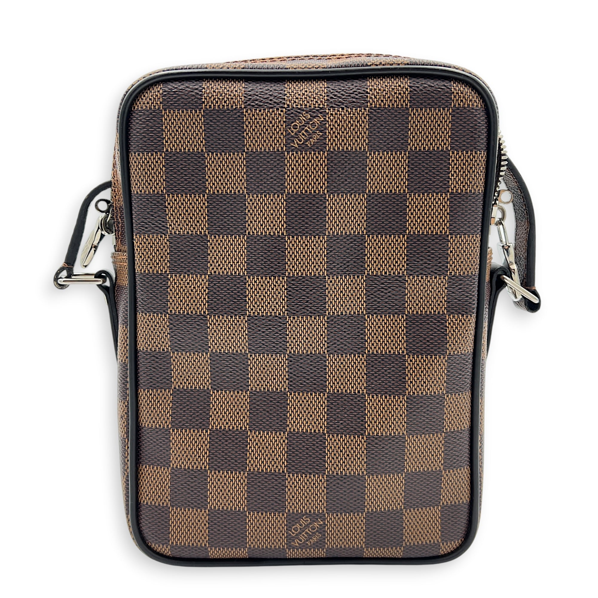 x Chapman Brothers Savane Amazon Rhinoceros Crossbody Bag Brown, Silver hardware