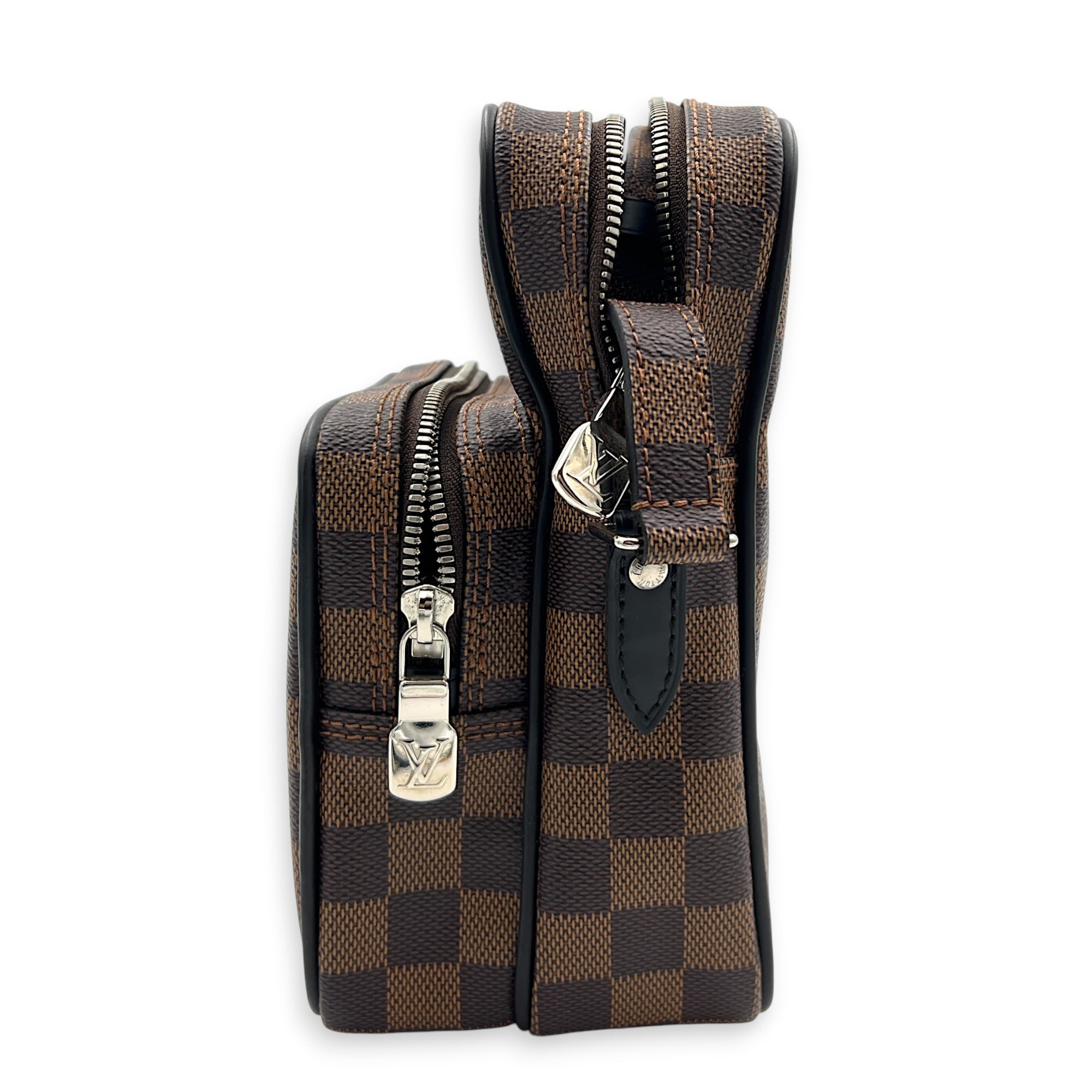 x Chapman Brothers Savane Amazon Rhinoceros Crossbody Bag Brown, Silver hardware