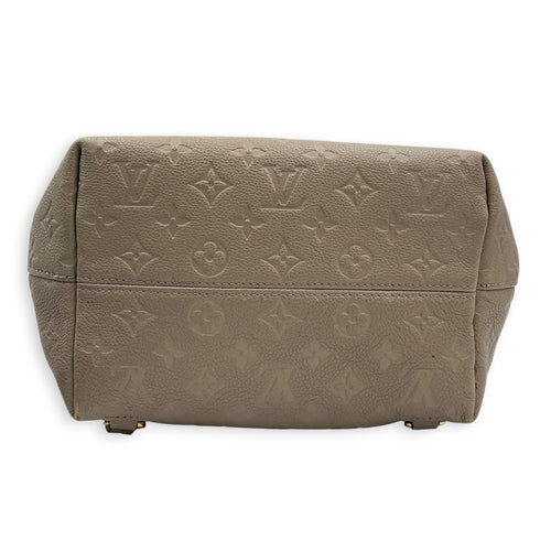 Montsouris Backpack Beige in Monogram Empreinte Leather, Gold hardware