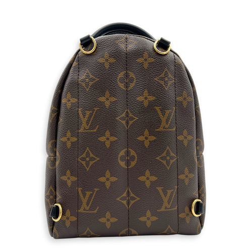 Palm Springs Backpack Mini Monogram in Monogram Coated Canvas, Gold hardware