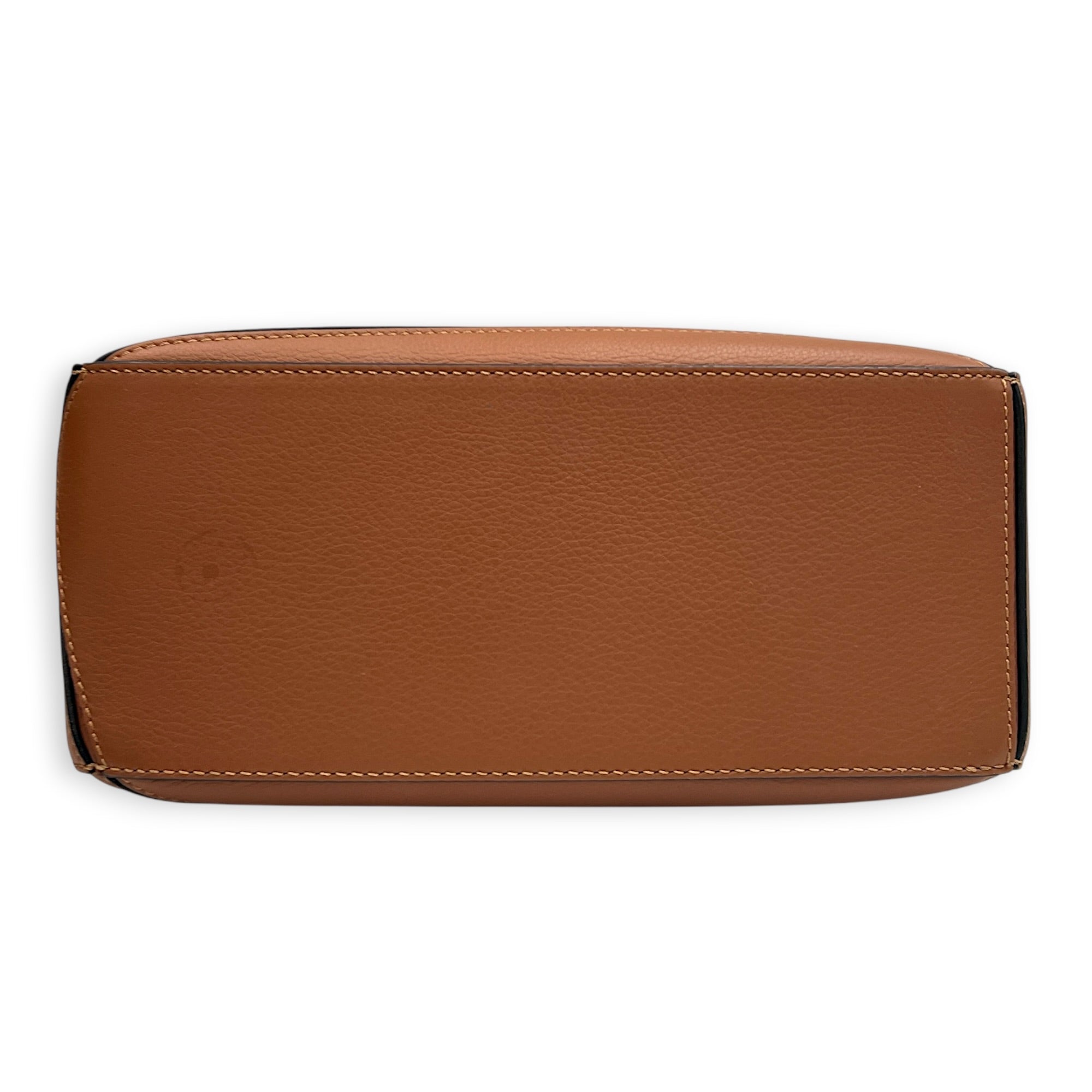 Puzzle Shoulder Bag Small Brown in Calfskin, Silver hardware