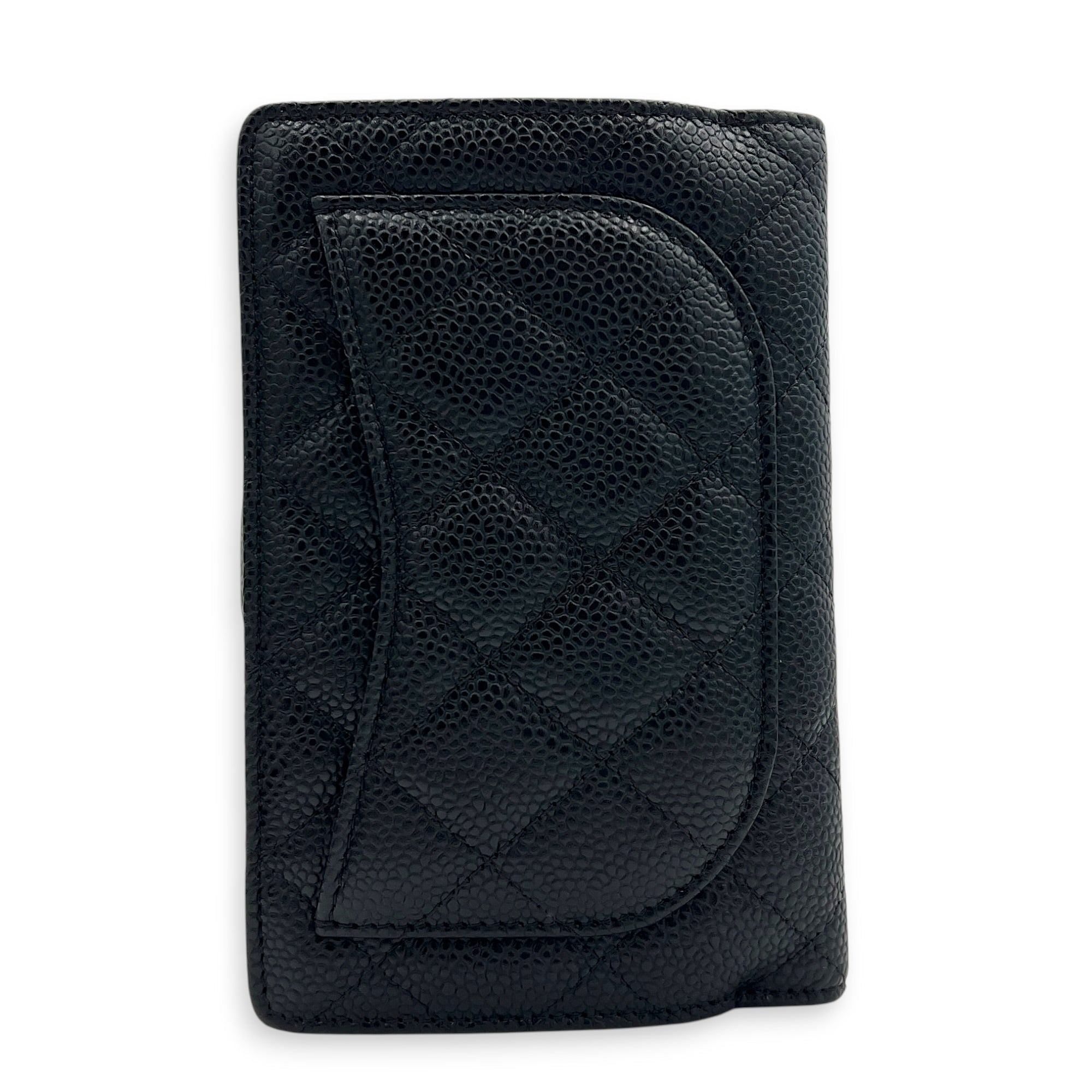 CC Wallet Black in Caviar Leather