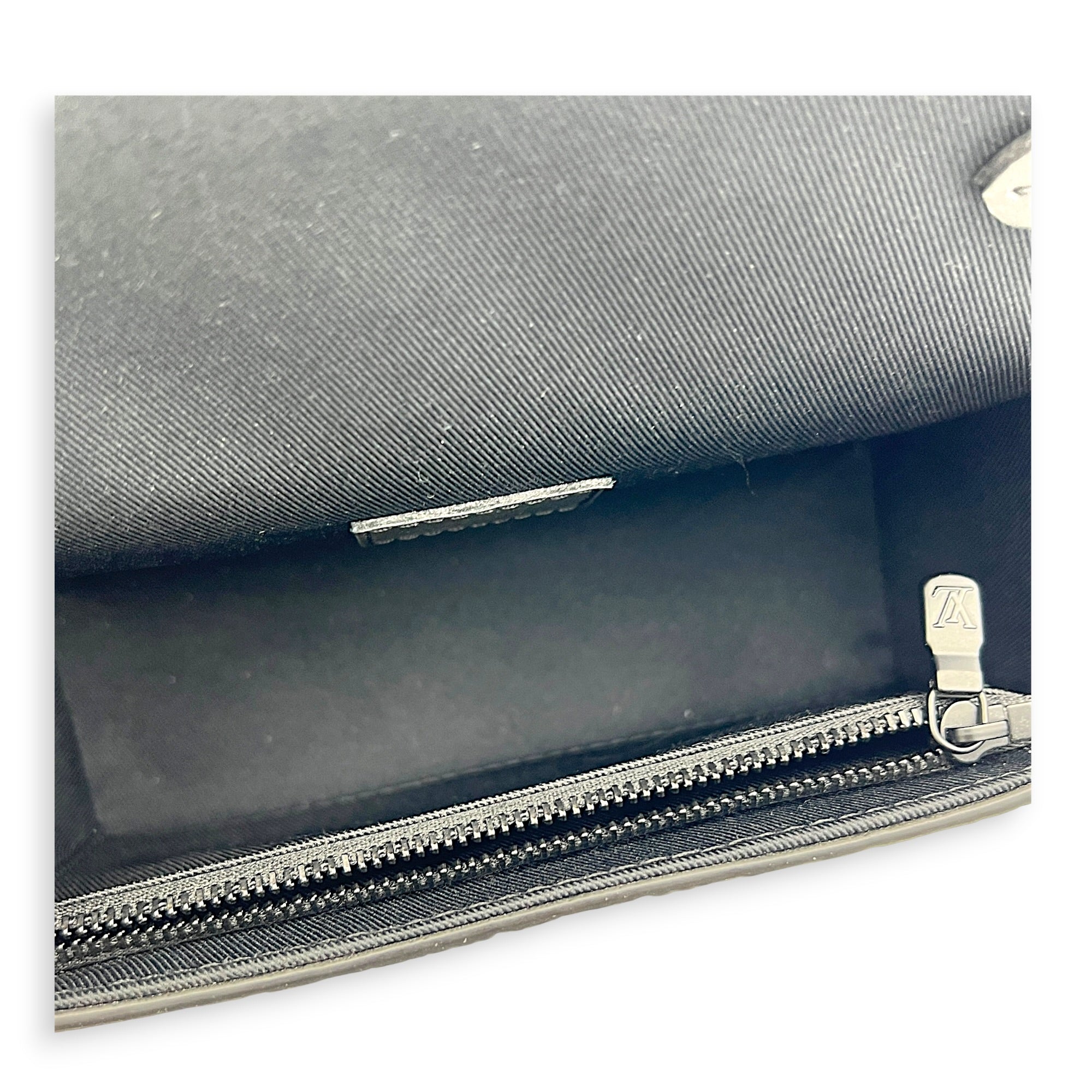 Steamer Crossbody Bag Black in Calfskin, Monochrome hardware