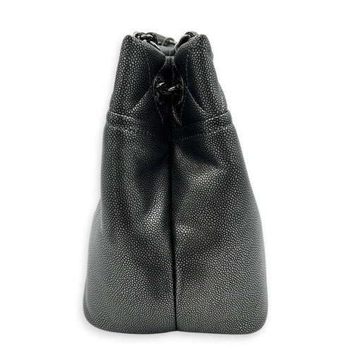 Timeless CC Tote Bag Silver in Caviar Leather, Silver hardware