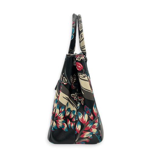Galleria Top Handle Bag Multi-colour in Saffiano Leather, Silver hardware
