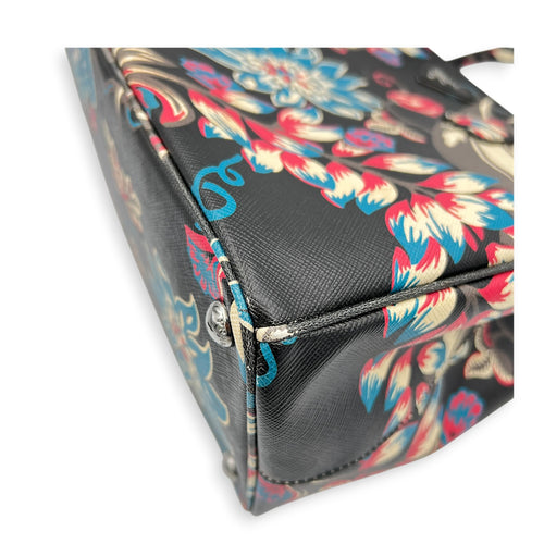 Galleria Top Handle Bag Multi-colour in Saffiano Leather, Silver hardware