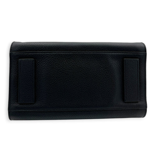 Sac de Jour Top Handle Bag Nano  Noir in Calfskin, Silver hardware