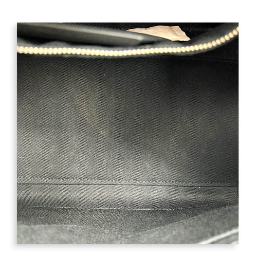 Sac de Jour Top Handle Bag Nano  Noir in Calfskin, Silver hardware