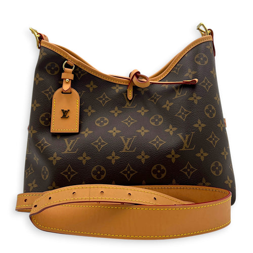 Carryall PM Monogram Shoulder Bag in Monogram Coated Canvas, Gold hardware