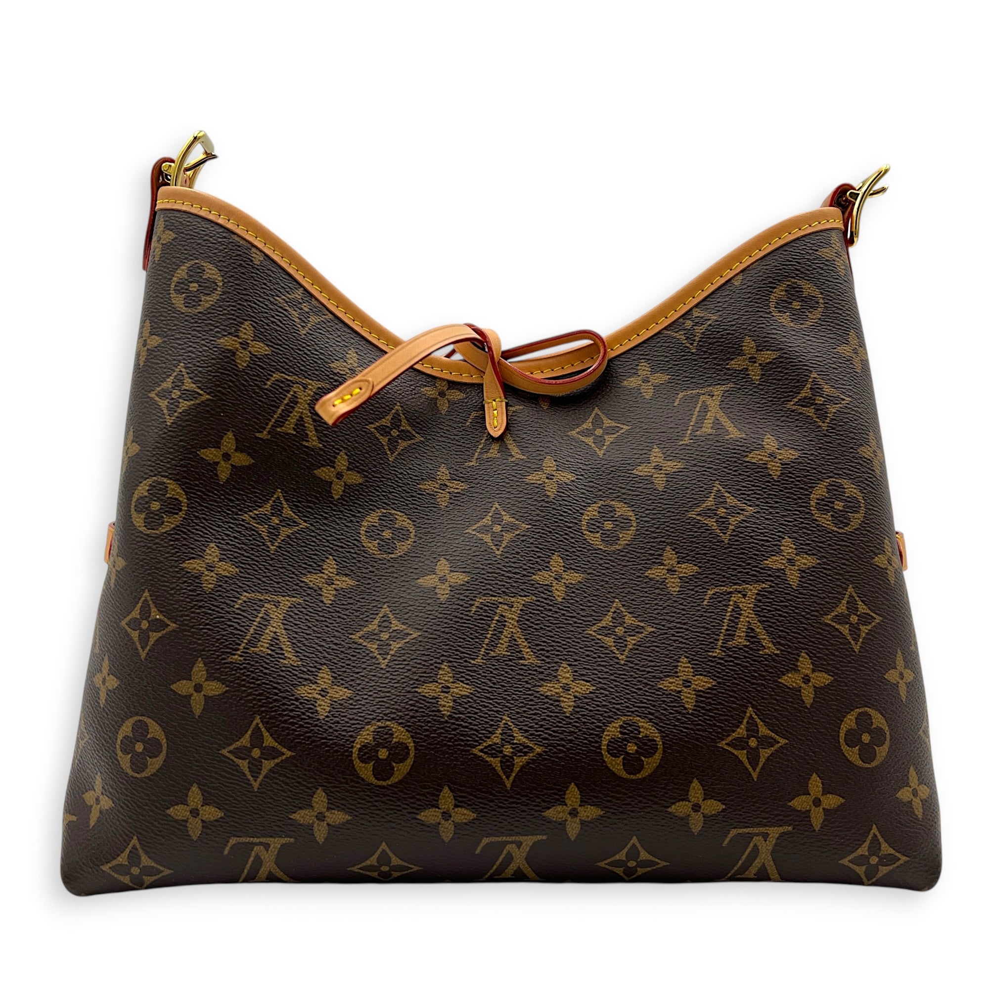 Carryall PM Monogram Shoulder Bag in Monogram Coated Canvas, Gold hardware